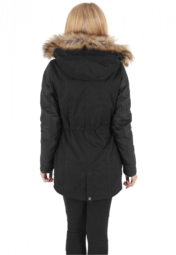 Parka piele Imitation Sleeve dama Urban Classics