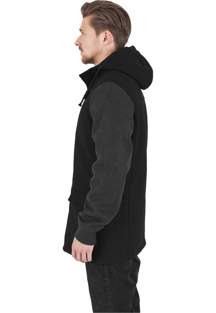 Geaca Contrast Hooded Wool Urban Classics