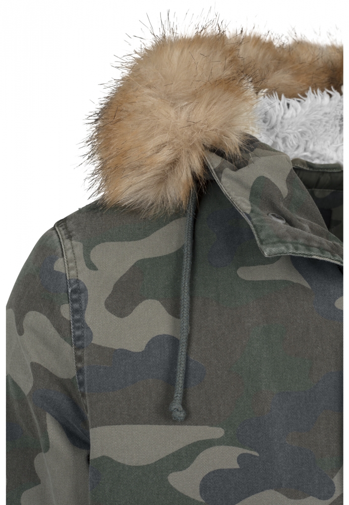 Parka Garment Washed Camo Urban Classics