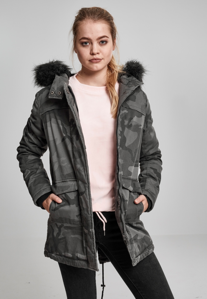 Parka Overdyed Camo dama Urban Classics