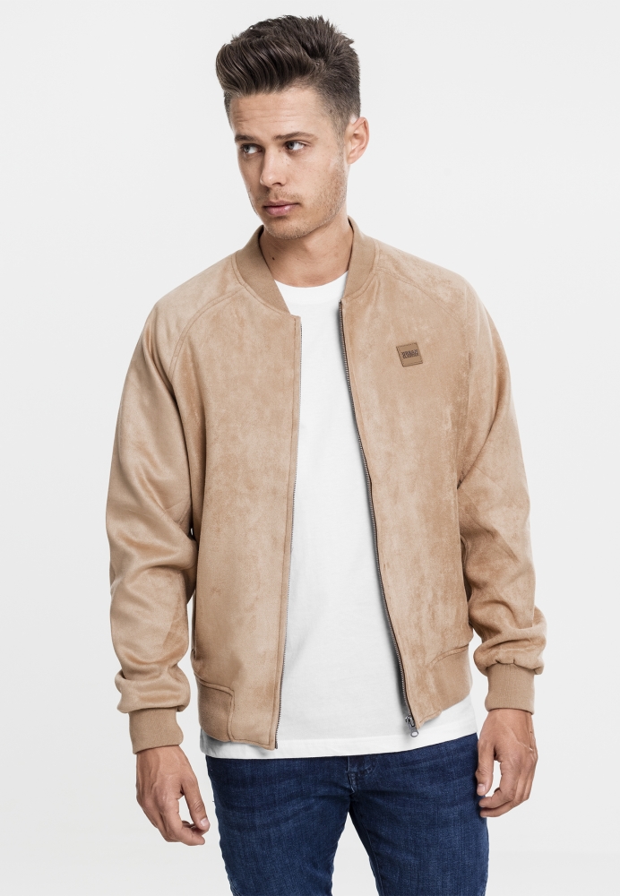 Geaca Imitation Suede Raglan Bomber Urban Classics