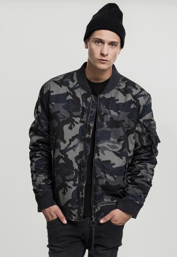 Geaca Vintage Camo Cotton Bomber Urban Classics