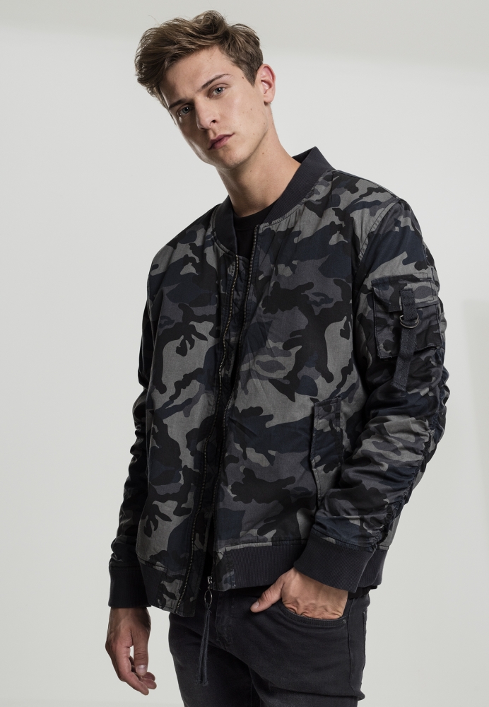 Geaca Vintage Camo Cotton Bomber Urban Classics