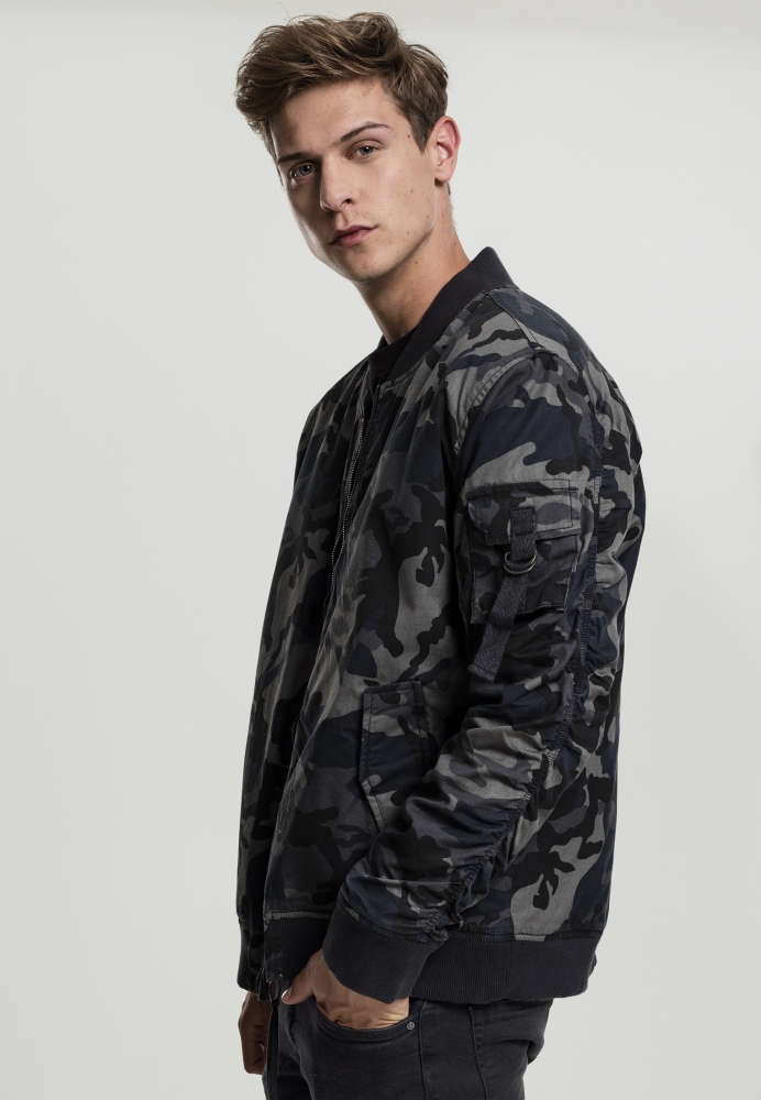 Geaca Vintage Camo Cotton Bomber Urban Classics