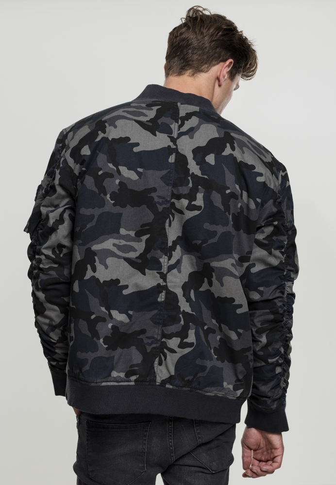 Geaca Vintage Camo Cotton Bomber Urban Classics