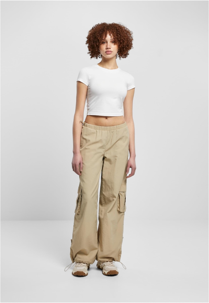 Pantaloni Wide Crinkle Nylon Cargo dama Urban Classics