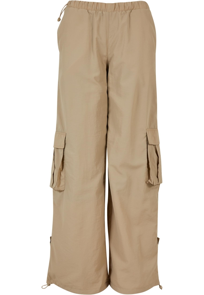 Pantaloni Wide Crinkle Nylon Cargo dama Urban Classics