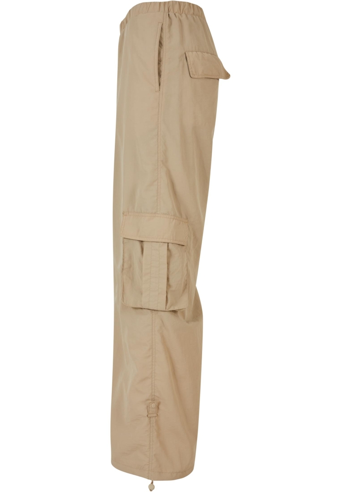 Pantaloni Wide Crinkle Nylon Cargo dama Urban Classics