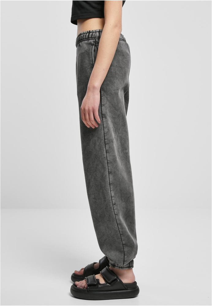 Pantaloni talie inalta Stone Washed Sweat dama Urban Classics