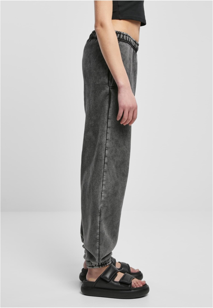 Pantaloni talie inalta Stone Washed Sweat dama Urban Classics