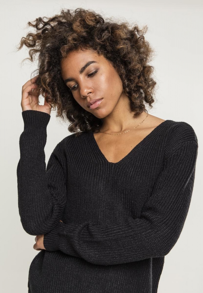 Back Lace Up Sweater dama Urban Classics