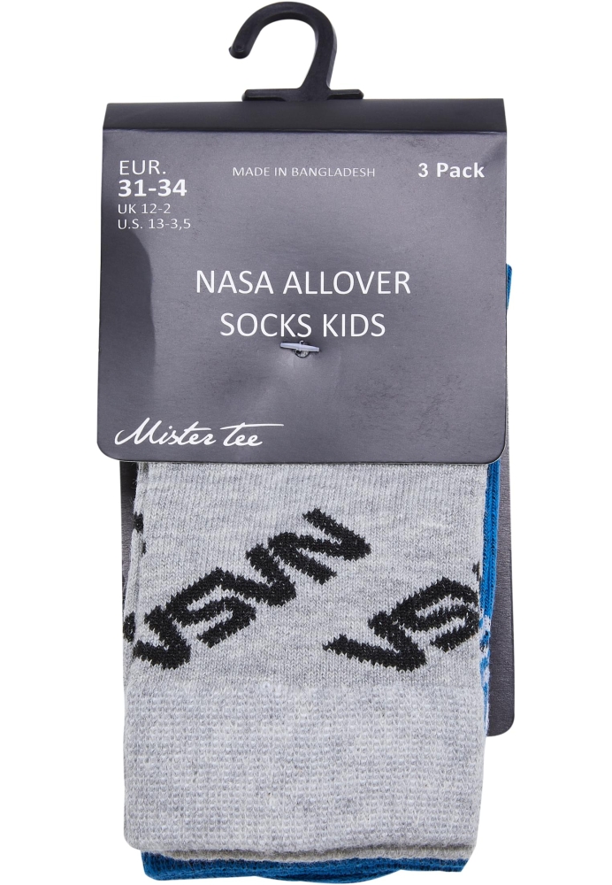 Sosete casual NASA Allover 3-Pack copii Mister Tee