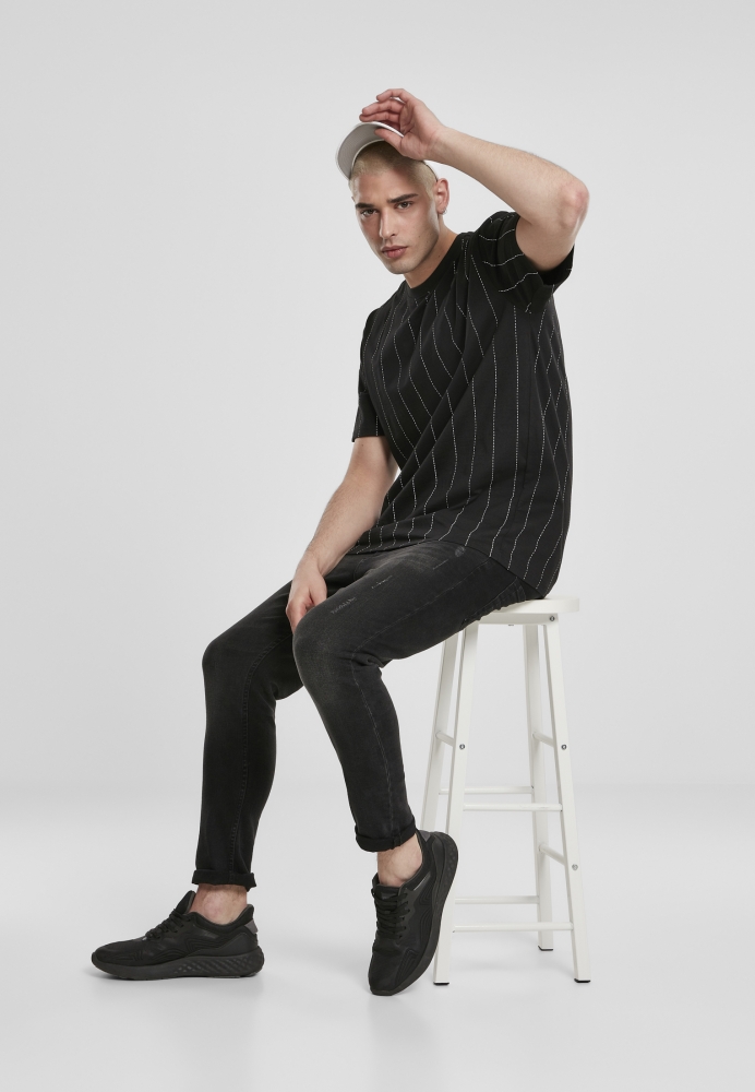 Tricou Oversized Pinstripe Urban Classics