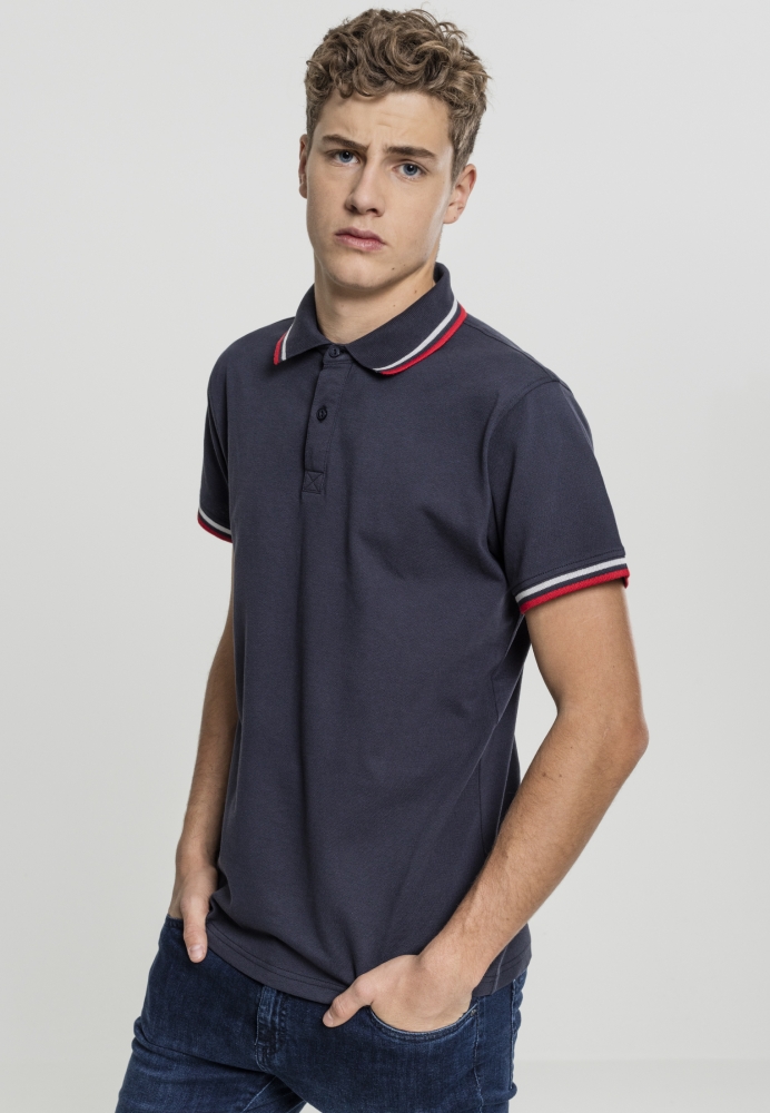 Double Stripe Poloshirt Urban Classics