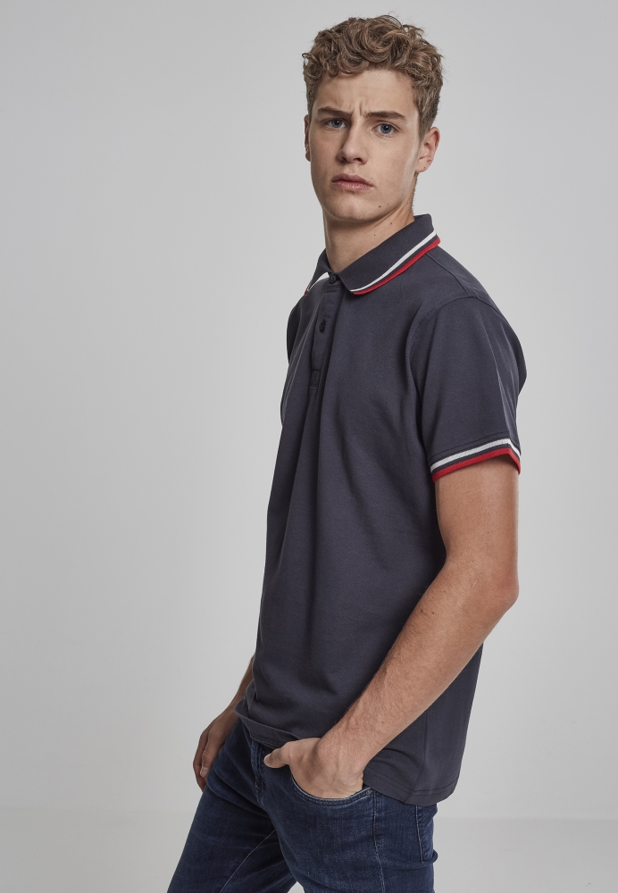 Double Stripe Poloshirt Urban Classics