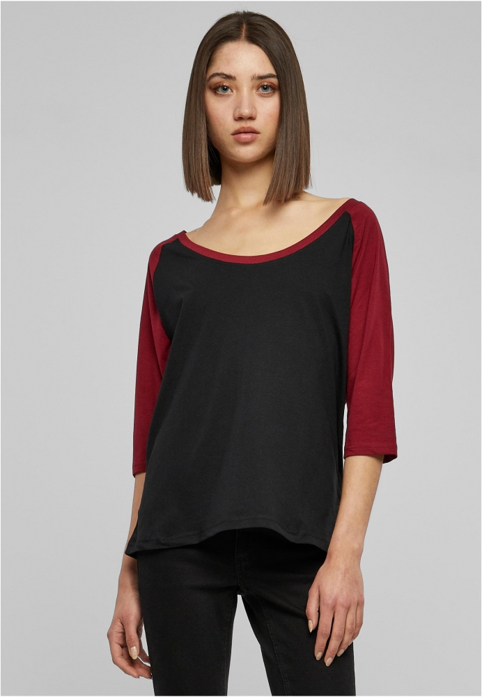 Tricou 3/4 Contrast Raglan dama Urban Classics