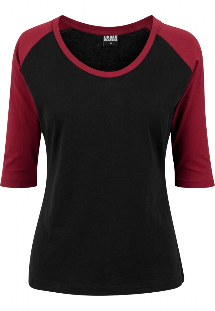 Tricou 3/4 Contrast Raglan dama Urban Classics